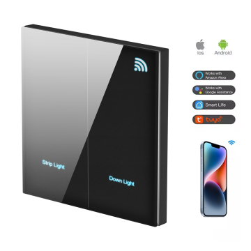 Tuya Touch Wall Switch: 1 Gang 3 Way Smart Switch for Home Automation and Hotels