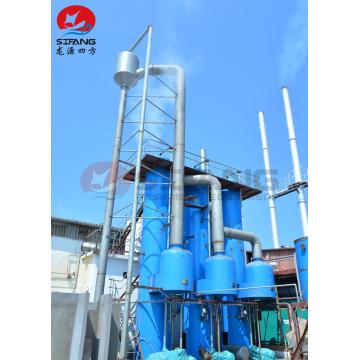 Evaporador de vapores residuales de tres etapas para máquina de harina de pescado