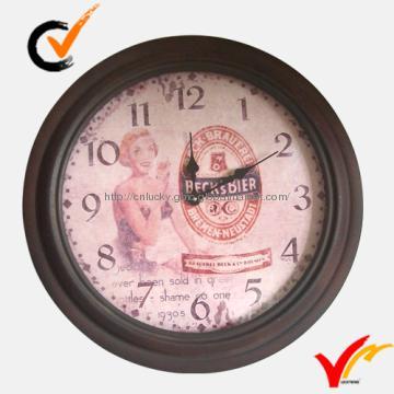 French Themed Boutique metal Wall Clock