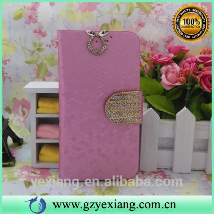 Mobile accessories phone cover for huawei y520 leather stand case