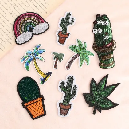 Sequins Embroidered Patches for DIY Shoes, Hats, Bags & Clothing