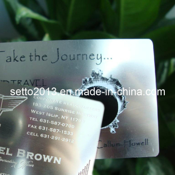 Luxury Stainless Steel Brushed Name Card
