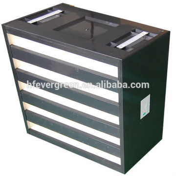 Galvanized frame V bank H type compact hepa filter