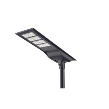 Vier Reihen Schwarz Solar wasserdichte Garden Street Light