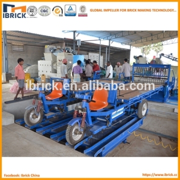 Electromobile battery cart for finished red bricks shipment
