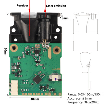 Laser Tof Distansya Ranging Sensor 100m