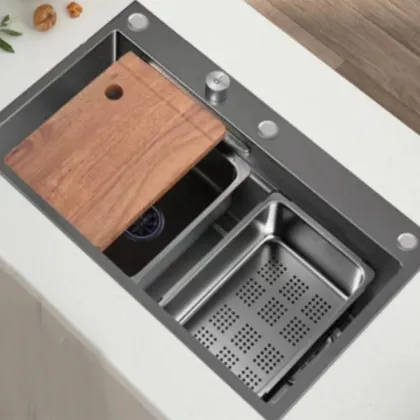 Stainless Steel Workstation Smart Waterfall Kitchen Sink
