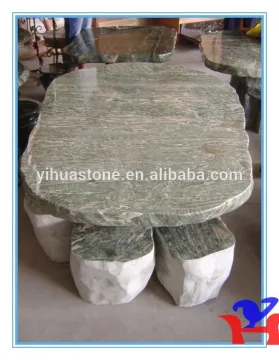 Green Granite table and chairs