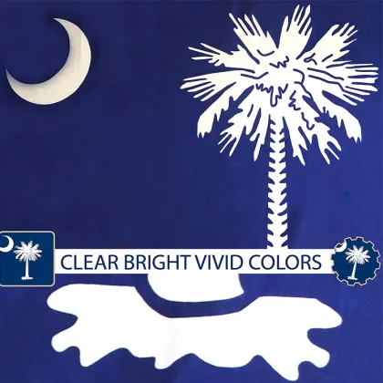 High quality 3x5 Ft South Carolina State Flag