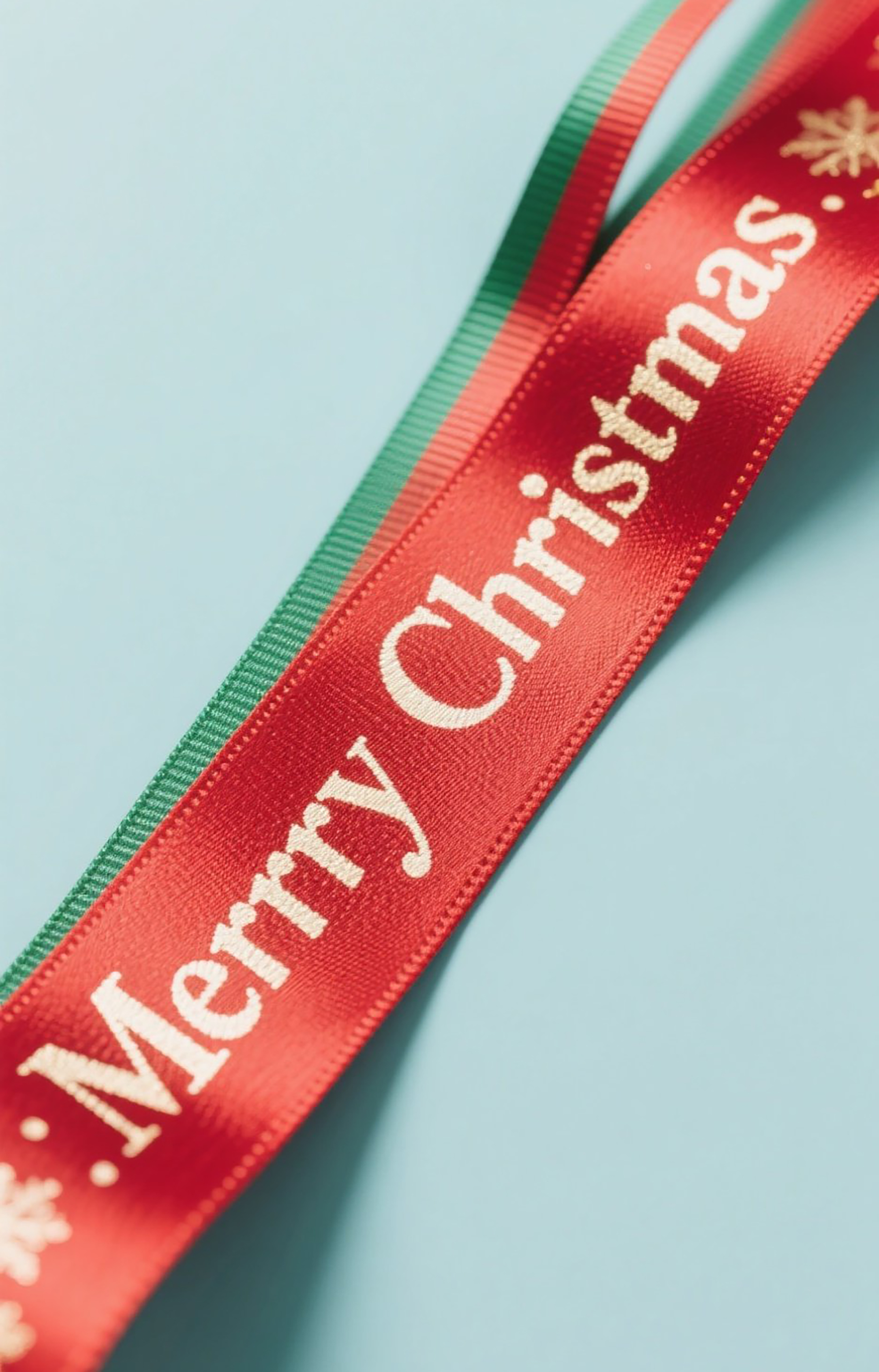 christmas ribbon red and green