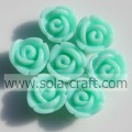 Beautiful Red Color Acrylic Rose Pendant Beads for DIY Jewelry!