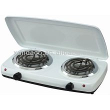 2 Burner Durable Hot Plate with Cover