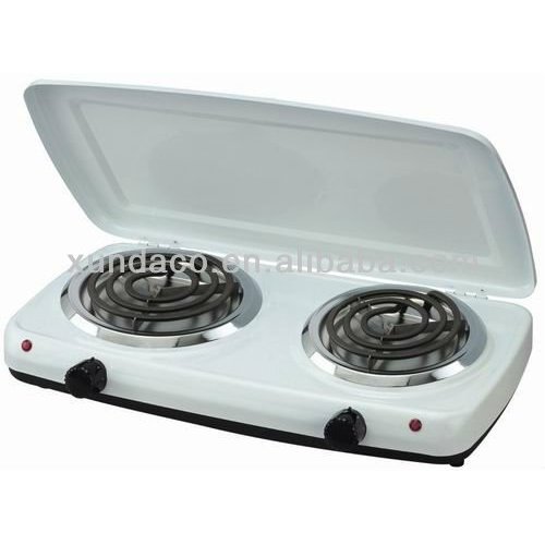 2 Burner Durable Hot Plate na may Cover