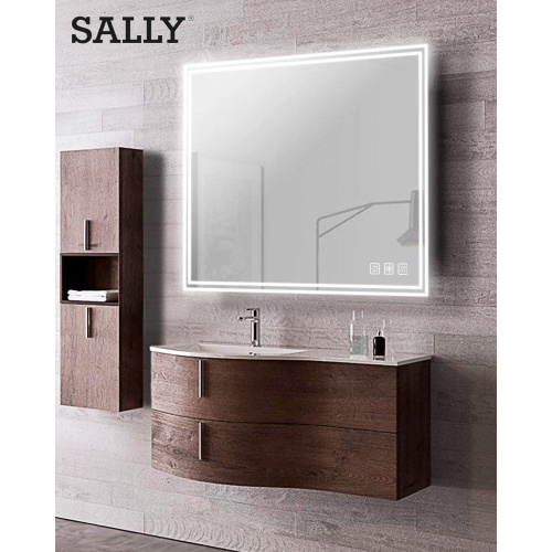 Настенное зеркало для макияжа со светодиодной подсветкой и сенсорным экраном SALLY с регулируемой яркостью