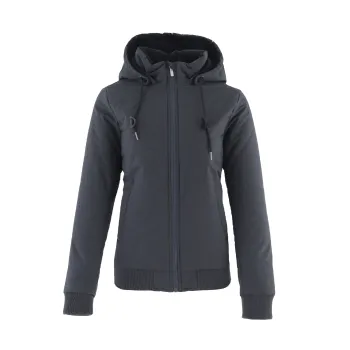 Custom Logo Lady Parka: Female Unisex Padded Outdoor Winter Coat with Fur Collar Hoodies