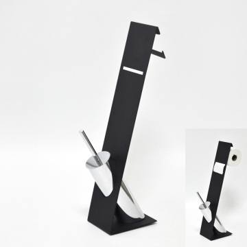 Online Shopping India Black Metal Board Toilet Brush Holder