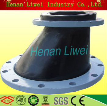 Eccentric exoansion rubber joint ball