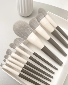 Fiber Hair Custom Colorful Makeup Brushes Set
