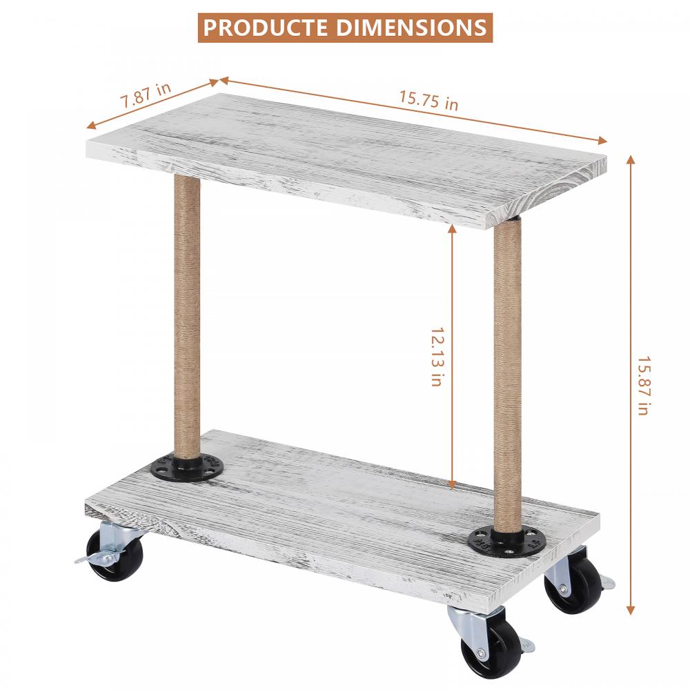 2 Tiers Bed Side Table