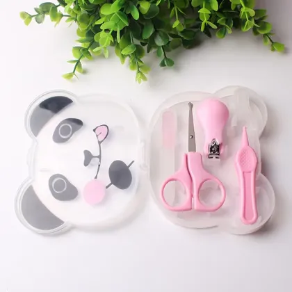 Babycare Manicure Set 4-in-1 Safety Panda Case