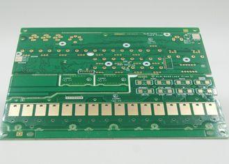 Gold Plating Heavy Copper PCB with Green Solder Mask / Whit