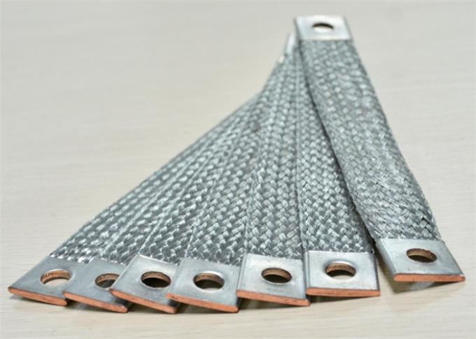Wear Resistant Flexible Tinned Copper Braided Sleeving For Electrical Connector