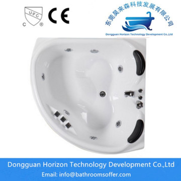 Corner massage whirlpool bathtub