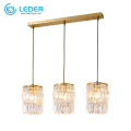 Lampu Liontin Kristal Bulat LEDER Modern