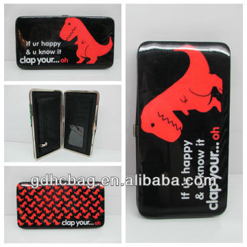 2014 Trendy Popular Style PVC 20*8*2CM Wallet with Multi-card pocket Screen Printing Cartoon Clutch Purse