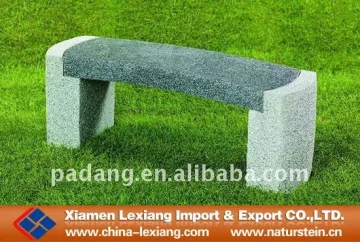 Long stone bench