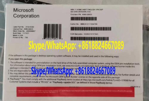 Activation Key Win 11 Professional Win11 Pro Oem Online Key Packing Box High Quality Activation 5346