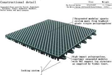 sports floor-plastic floor(outdoor)