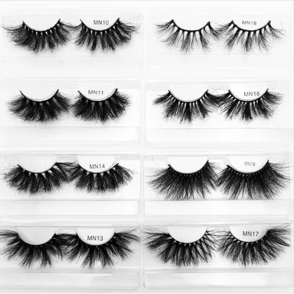 Private Label 3D Mink Lashes: 25mm, 27mm Thick, Fluffy Individual and Full Strip Lashes Vendor