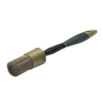 Soft grip ergonomic round brush