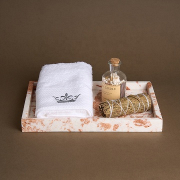 Orange Square Serving Tray: A Versatile Addition to Your Bathroom Home Decor as a Vanity or Jewelry Tray