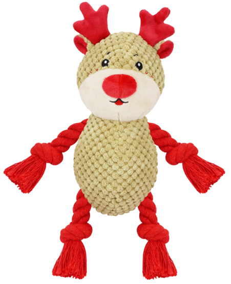 Christmas Squeaky Dog Toy, Plush Stuffed Toy for Dog Puppy