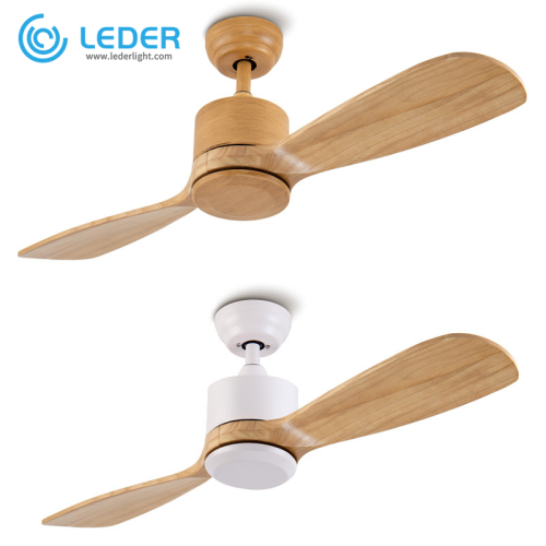 Ventiladores de teto exclusivos LEDER com luzes