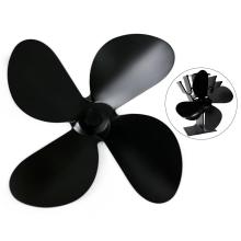 NewLarge Airflow 4-Blade Heat Powered Stove Fan Blades Heat Distribution Stove Fans Blades Gas Wood Log Burners Fireplace Parts