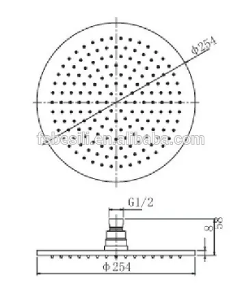 australian shower watermark brass shower rose ARB1048