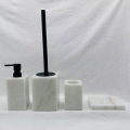 Customized square marble bathroom accessory set