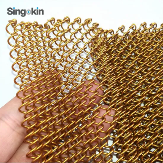 China Decorative Metal Wire Mesh Curtain for Window or Room Divider