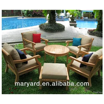 High quality woodard patio furniture teak sofa