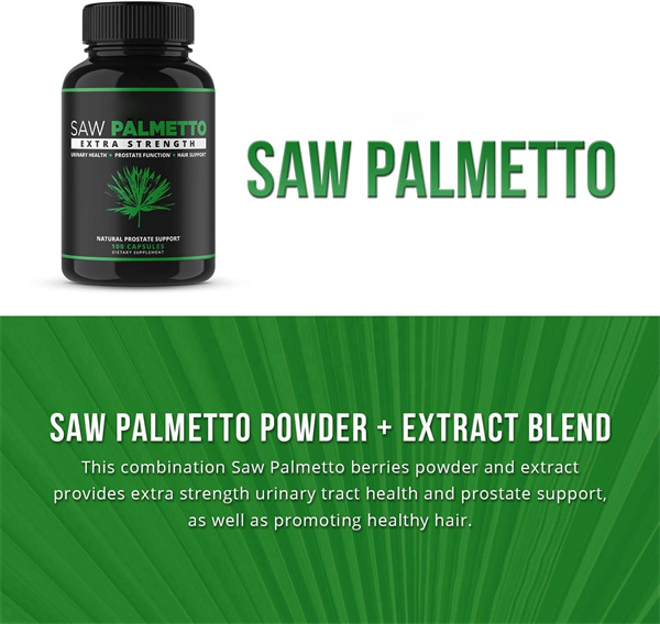 OEM ODM Vegan Natural Prostate and Hair Growth Support Saw Palmetto Capsules