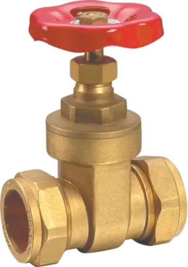 Brass Ball Valve Gate Valve with Compression Nuts