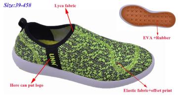 Plastic men's casual shoes with different size and color