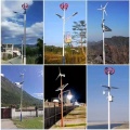 Hybrid solar and wind hybrid street light