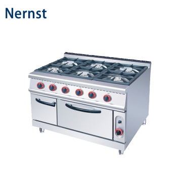 Gasbereich mit 6-Burner- und Gasofen YWK-Y089