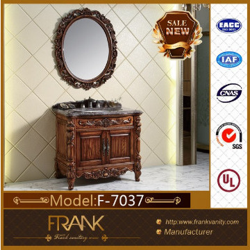 Frank solid Antique wood Bathroom Vanity with wooden color
