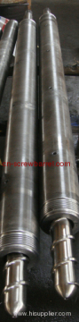 Pe Recycling Extruder Single Screw Barrel With Gas Venting 