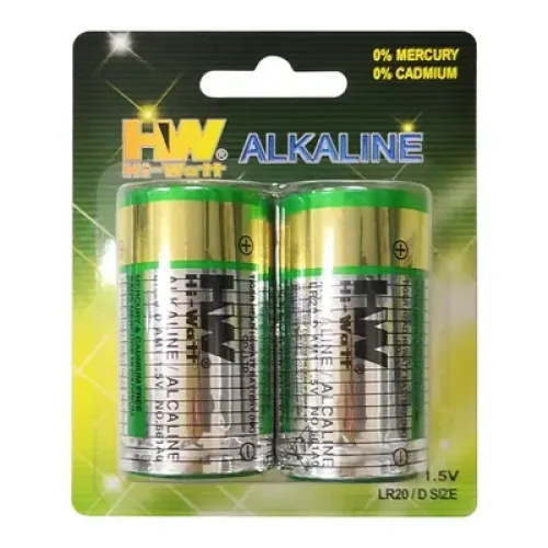 Pila Alcalina HW LR20 D Tamaño 1.5V